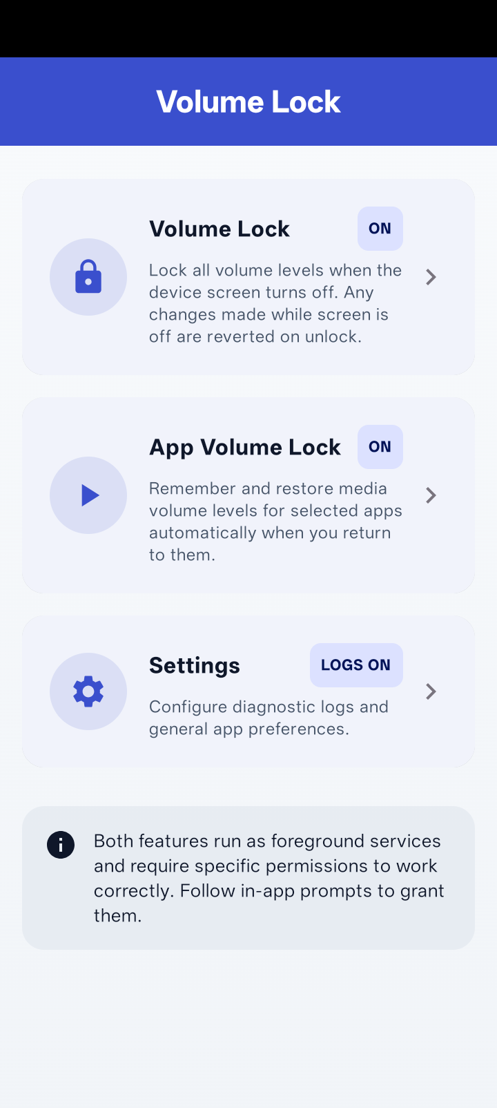 Volume Lock screenshot 1