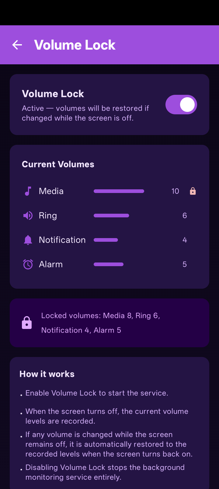 Volume Lock screenshot 6